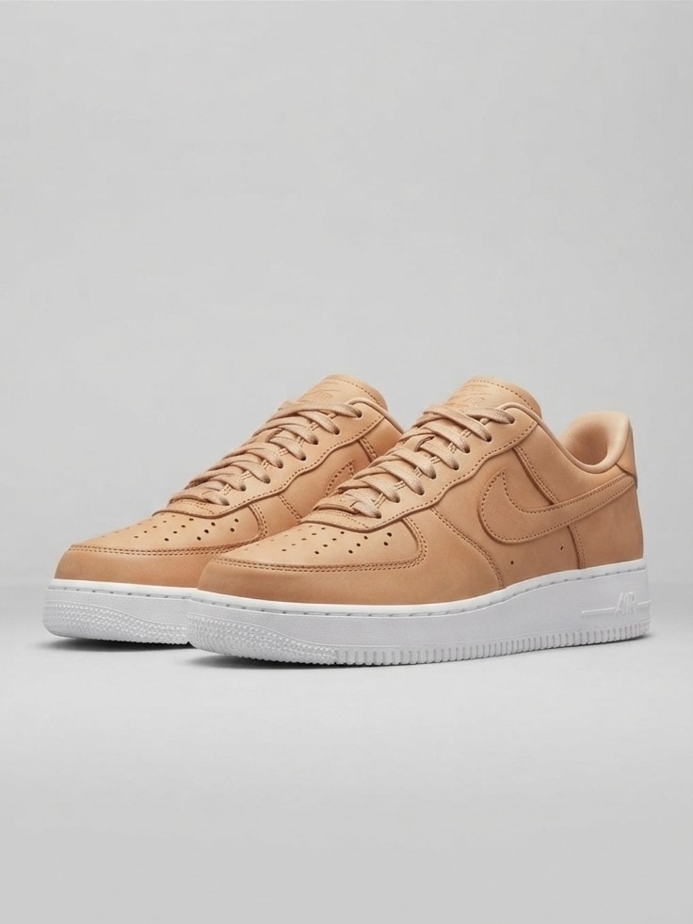 Nike Air Force 1 Low Sneakers in Brown & White Like New